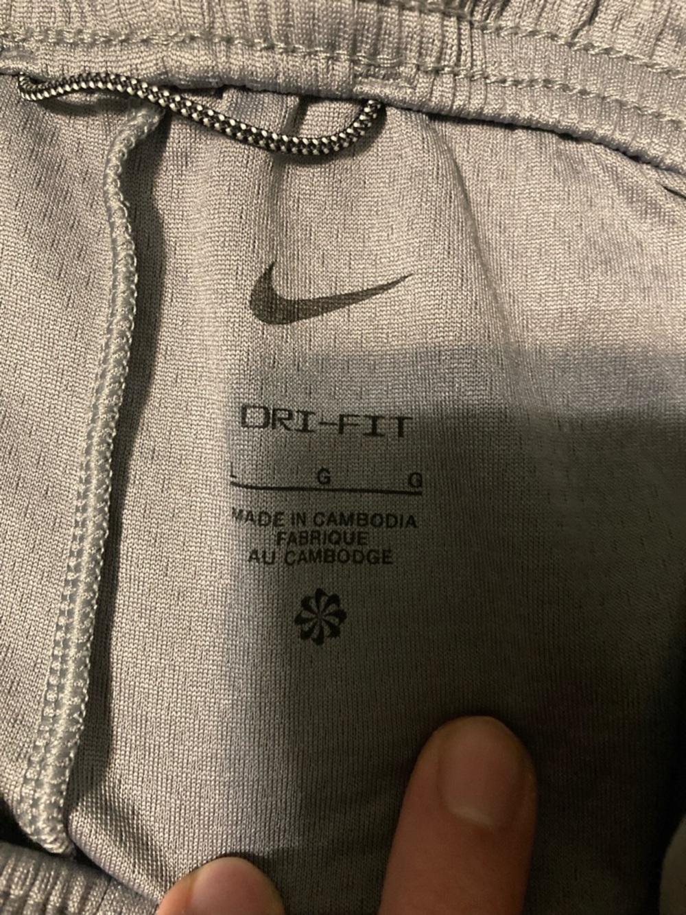 Nike Kids Mesh Shorts - Grey with black swoosh design - Picture 4 of 4